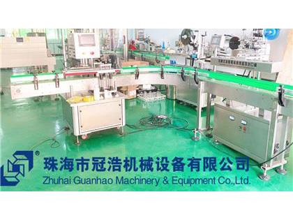 旋蓋機(jī)，鋁箔封口機(jī)，貼標(biāo)機(jī)，噴碼機(jī)，整套生產(chǎn)線已完成生產(chǎn)送貨至客戶公司